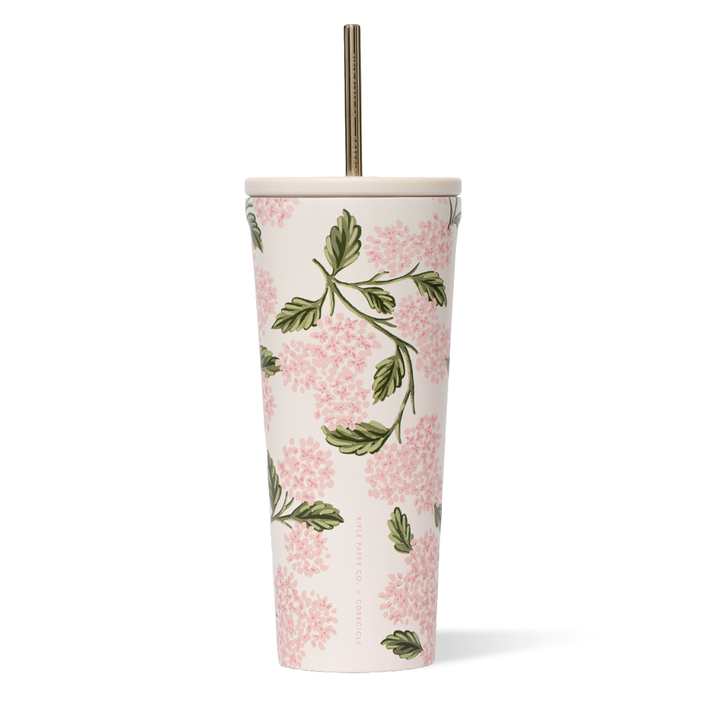 Rifle Paper Co. Cold Cup - Fresh Choice - 24oz / Pink Hydrangea