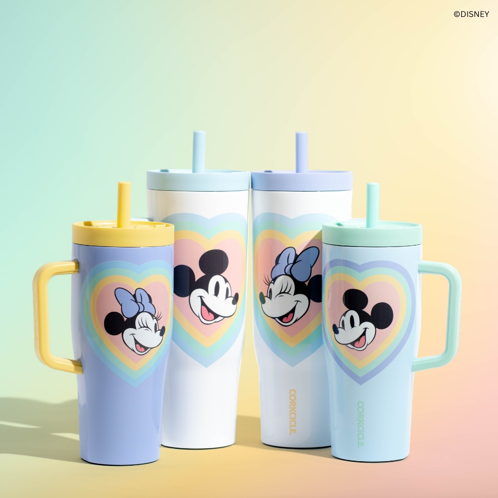 Mickey & Minnie Mouse Retro Rainbow Leakproof Cruiser - Modern Travel Style Fit